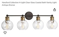 Hansford Collection 4-Light Clear Glass Coastal
