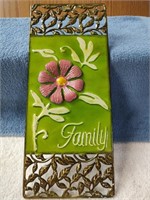 Family Metal Wall Plaque - 14"