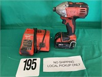 MILWAUKEE IMPACT DRILL W/BATTERY & CHARGER
