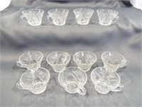 (11) Anchor Hocking Star of David Punch Bowl Cups
