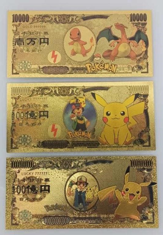 Pok'emon collector 24k gold bills