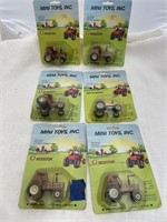 6 Mini Toys Tractors 1:64 Scale in box