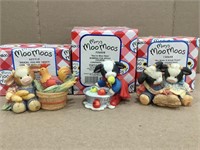 3-Vintage Mary's Moo Moo Figurines