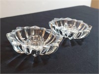 2pc Star Taper Holders Cristal D'arques-durand