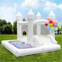 White Bounce House with Blower Included