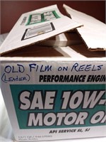 Old Film On Reels w/ Bags Of Leaders