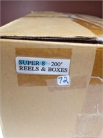 72 Pieces Super 8 200 Foot Reels & Boxes