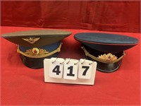 (2) Russian Military Hats