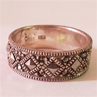 $100 Silver Marcasite Ring