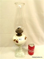 Antique Milkglass Oil Lamp