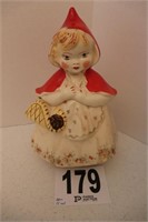 Vintage Little Red Riding Hood Cookie Jar(R3)