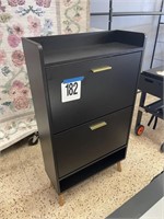 43" TALL 2-DRAWER SHOE CABINET
