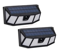 2-2 pack solar led wall light motion sensor