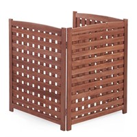 Air Conditioner Fence Screen Outside, Cedar
