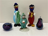 Murano Art Glass Figurines and Fruit