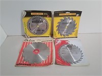 Four Unused Circular Saw Blades