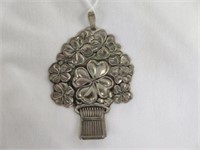 STERLING REED AND BARTON WHISTLE PENDANT 3"
