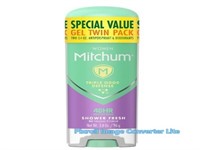 3.4oz/2pk Mitchum Antiperspirant for Women, Gel, 4