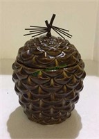 Pineapple ceramic snack/cookie jar overall