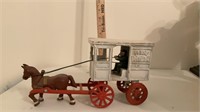 Vintage Cast-iron milk wagon