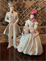 Rhett & Scarlet Porcelain Figures