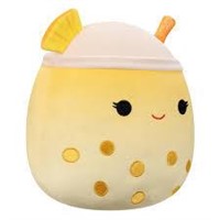 Squishmallows 14 Yellow Pineapple Boba Plush