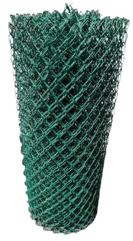 Poly coated 48" tall chain link fence. 3 sections