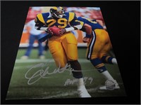 ERIC DICKERSON SIGNED 8X10 PHOTO RAMS COA