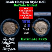 Buffalo Nickel Shotgun Roll in Old Bank Style 'Bel