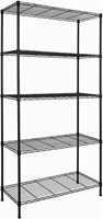 Heavy Duty 5-Shelf Storage Unit  Black