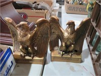 2 BRASS EAGLE BOOK ENDS