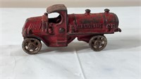 Antique cast iron gasoline truck