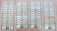 (50) $1 SILVER CERTIFICATES - U.S. CURRENCY