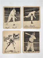 4) 1939 GUM INC. PLAY BALL CARDS