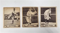 3) 1940 GUM INC. PLAY BALL CARDS