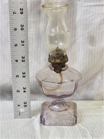 Purple Glass oil Lamp