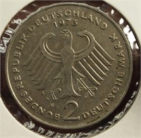 1973 Germany 2 Mark Coin
