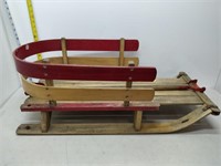 vintage wooden sleigh
