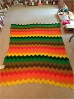 Hand Crocheted Throw. Made By Ella Albers.