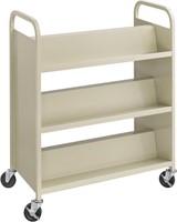 Safco Products 6-Shelf Steel Slant Shelf Cart