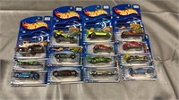 14 Hotwheel Cars on Cards