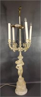 Heavy Vintage Cherub Lamp