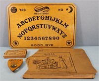 William Fuld Wooden Ouija Board & Planchette
