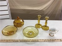 Amber colored glassware, Hull souvenir