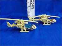 2 Matchbox helicopters