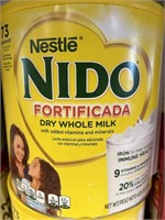 Nestle Nido dry whole milk 4.85lb