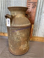 5-GALLON MILK CAN, NO LID, RUSTED