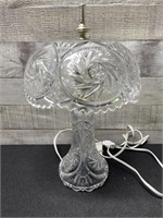 Small Crystal Table Lamp 14" High