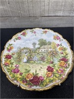 Old Country Rose 25th Anniversary Plate 8.5"