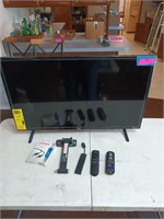 32" TCL TV with wall mount and fire stick